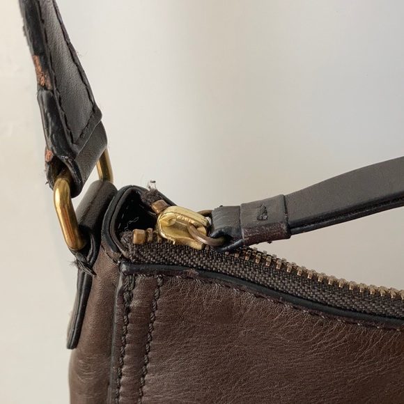 Frye crossbody brown leather messenger bag - Picture 3 of 16